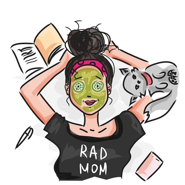 a busy mom fixing herself up for a date